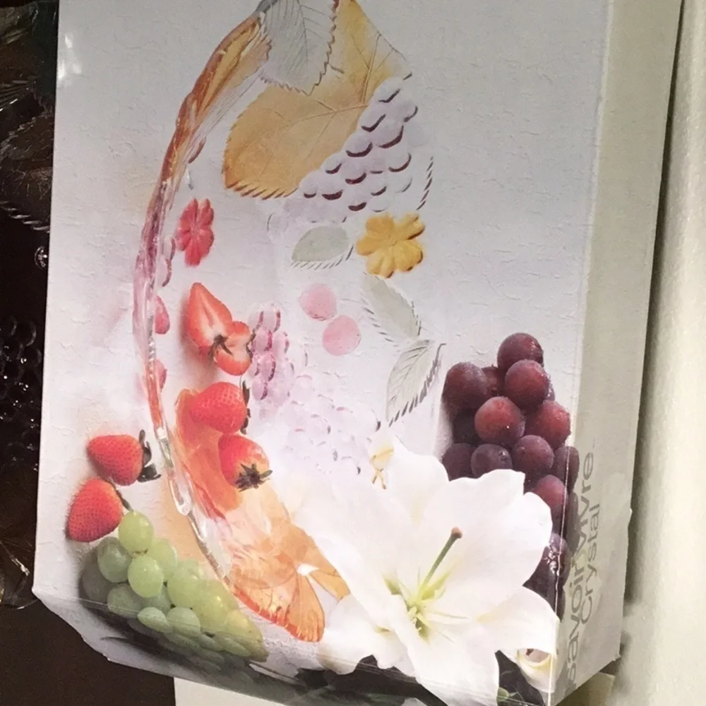 Cornucopia SAVOIR VIVRE CRYSTAL 13”OVAL‎ FRUITS BOWL